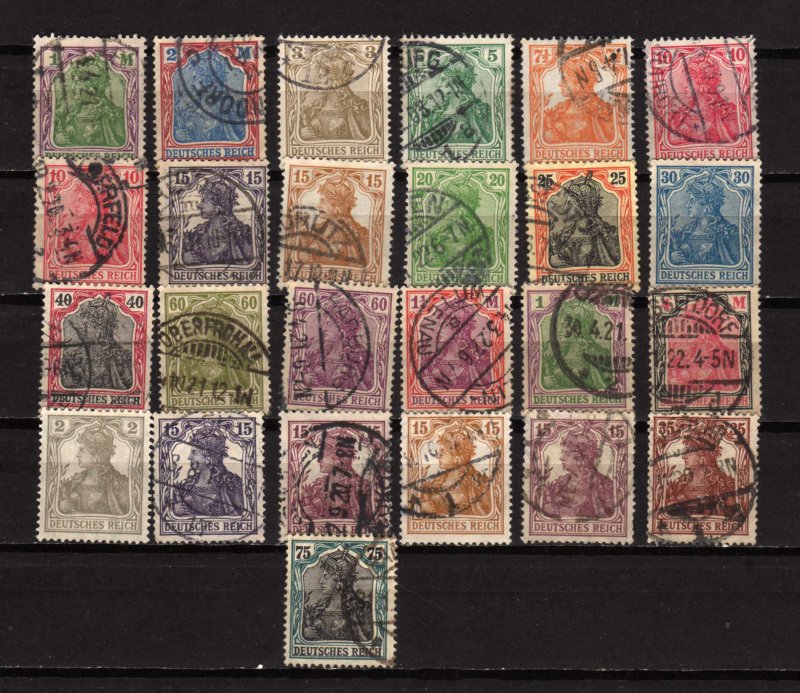 Lot Collection Germany German Early Used Stamps, Some Better