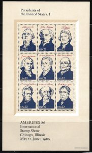 United States - Scott #2216-2219 AMERIPEX '86 ISSUE VF MNH