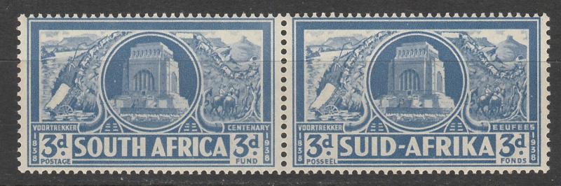 SOUTH AFRICA 1938 VOORTREKKER 3D PAIR MNH **