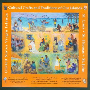 US Virgin Islands 1998.Christmas Sheet Mnh.Cultural Crafts & Tradition. Imperf.