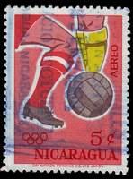 Nicaragua SG#1488 Used - 1963 5c.  - Sports, Football -