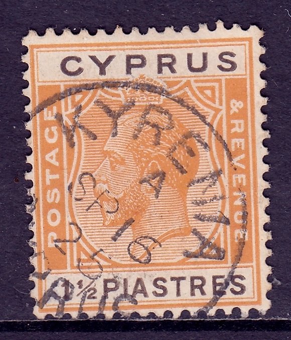 Cyprus - Scott #95 - Used - Kyrenia CDS, pencil on reverse - SCV $14