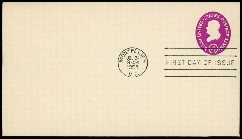 USA U536 Mint Entire FDC