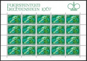 LIECHTENSTEIN (80) All different Sheets of stamps ALL Mint Never Hinged