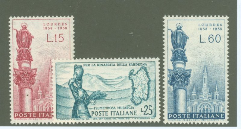 Italy #738-740  Multiple