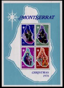 Montserrat 358a MNH Christmas, Map, Donkey