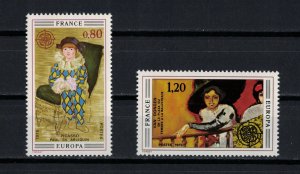 FRANCE 1975 - EUROPA stamps,  paintings/complete set MNH