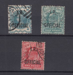 GB QV/KEVII Official Collection Of 3 SGO17/O20/O21 FU BP8808