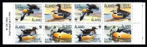 Aland Islands 2001 Ducks - WWF Complete Mint MNH Booklet SC 185e