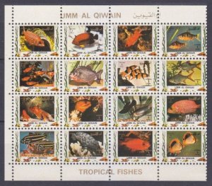 1972 Umm Al Qiwain 1482-1497ZB Marine fauna 45,00 €