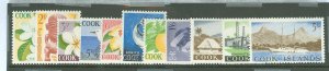 Cook Islands #148-158v  Single (Complete Set)