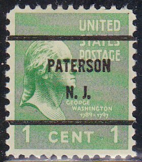 Precancel - Paterson, NJ PSS 804-61 - Bureau Issue