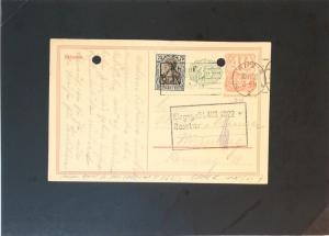 Germany 1922 Uprated Postal Card (2 Punch Holes) - Z2935 