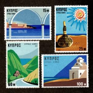 Cyprus # 371-374 Mint!