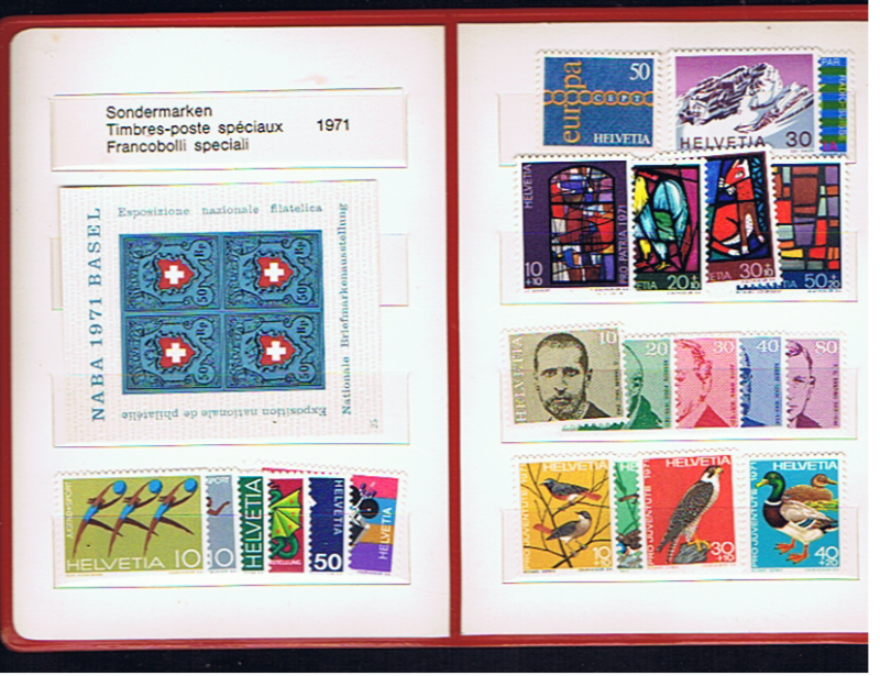 SWITZERLAND 1969/70/71 YEARBOOKS