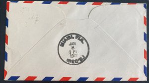 1941 Bathurst Gambia Airmail First Flight Cover FFC To Flushing nY Usa 