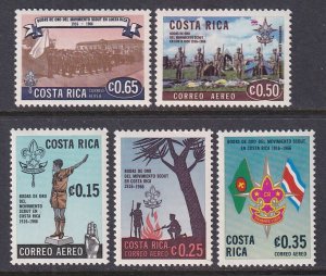 Costa Rica C475-C479 Boy Scouts MNH VF