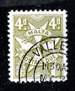 1967 Malta  Sc# J28a p.12 used cv. $110. ( 7935 BCXX )