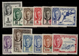 BRITISH VIRGIN ISLANDS GVI SG136-147, complete set, M MINT. Cat £50.