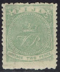 FIJI 1878 VR MONOGRAM 2D PERF 10 X 11¾