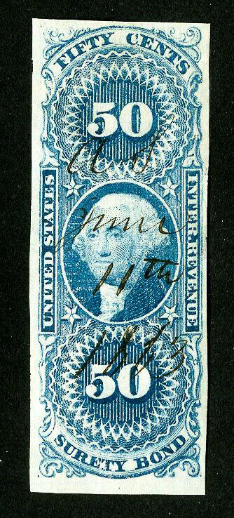 US Stamps # R63a Revenue VF Used Scott Value $400.00