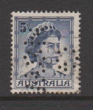 Australia Sc#319 Used G NSW Perfin