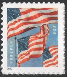 SC#5654 (Forever) U.S. Flags Sheet Single: BCA (2022) SA