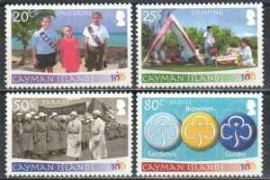 Cayman Islands Stamp 1067-1070  - Girl Guides centennial