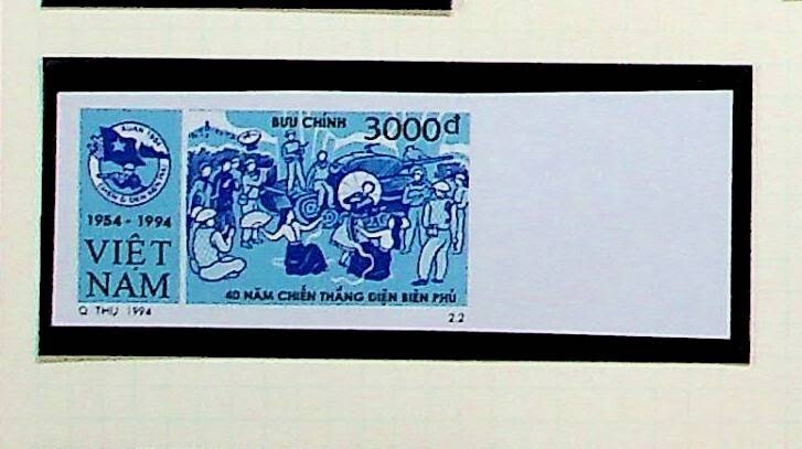 NORTH VIETNAM Sc 2527-8 NH PERF+IMPERF SETS OF 1994 - WAR - (CJ25)