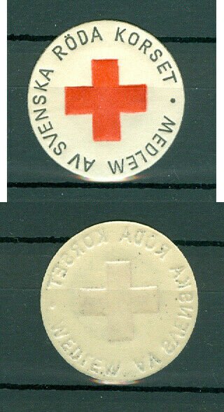 Sweden. Seal Embossed 1960s. MNH. Red Cross. Member Of Swedish Red Cross