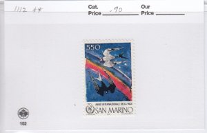 San Marino 1112 Peace mnh