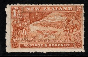 NEW ZEALAND SG275a 1900 1½d BROWN SWEATED GUM MTD MINT