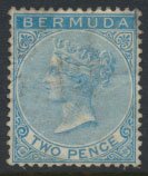 Bermuda  SG 25 SC# 20 Used  Blue    see details and scans