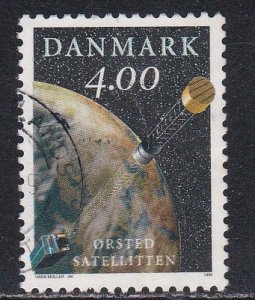 Denmark # 1143, Oersted Satellite, Used