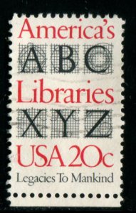 2015 US 20c Libraries, used