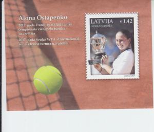 2017 Latvia Alona Ostapenko - Tennis SS (Scott 980) MNH