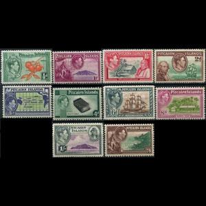 PITCAIRN 1940 - Scott# 1-8 History Set of 10 LH perf.faults