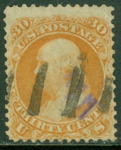 EDW1949SELL : USA 1861 Scott #71 Used. Catalog $190.00.