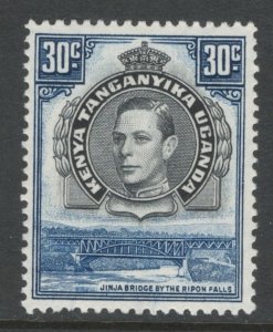 Kenya, Uganda & Tanganyika 1942 King George VI 30c Scott # 76 MH