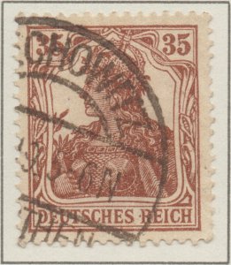 Germany Germania 35pf Lozenges watermark Deutsches Reich stamps 1916 SG103