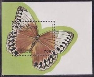 1993 Laos 1383/B146 Butterflies 5,00 €