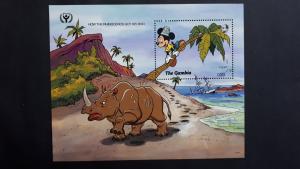 Disney - Gambia 1991. ** MNH Block/3