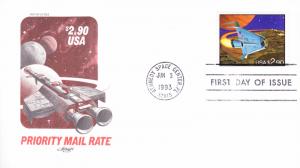 Space Apollo Moon Landing High Face Value Stamps on First Day Covers