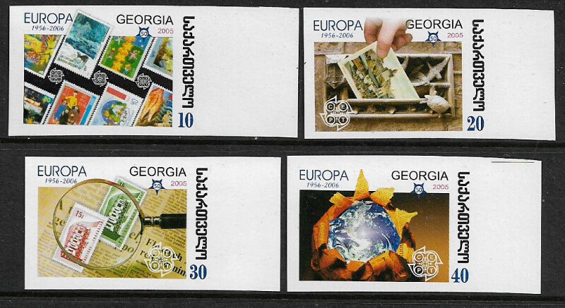 Georgia #390-3 MNH IMP Set - Europa Stamps 50th Anniversary