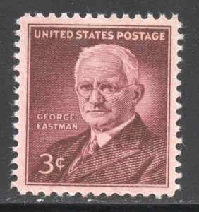 United States Scott 1062 Unused HOG - 1954 George Eastman Issue
