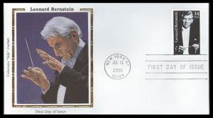 #3521 Leonard Bernstein Colorano FDC