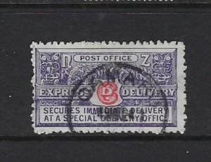 NEW ZEALAND SCOTT #E1A 1926 SPECIAL DELIVERY- PERF 11 VIOLET/RED PURPLE)- USED