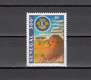 Senegal, Scott cat. 1464 only. Lion`s International value. ^