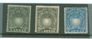 British East Africa #21-23 Unused Multiple