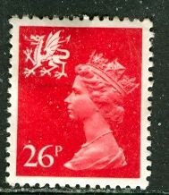 Great Britain, Region, Wales; 1982: Sc. # WMMH47: O/Used Single Stamp